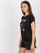 Rue Paris Nyomtatott női póló Igraithi fekete