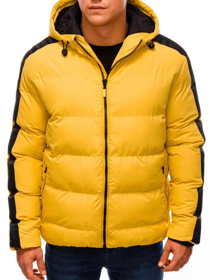 Deoti Férfi tél vattázott kabát Keberia sárga