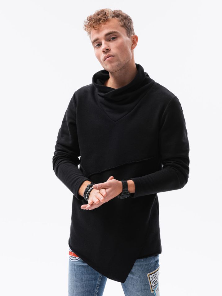 Ombre Clothing Férfi pulóver Oslo UrbanX fekete