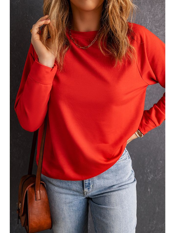 OMG Női pulóver kapucni nélkül Bruneau piros