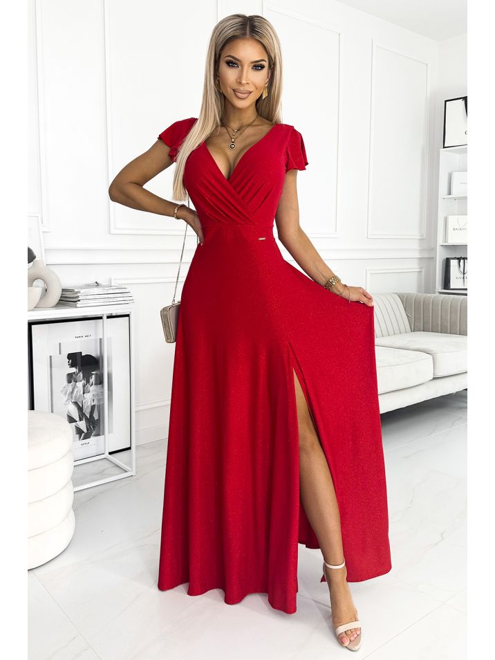 Numoco Női estélyi ruha Crystal piros