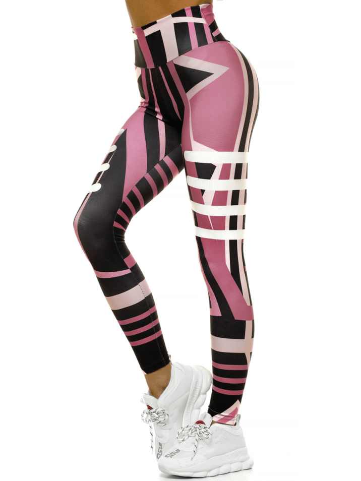 Ozonee Női sport leggings Aledud világos rózsaszín