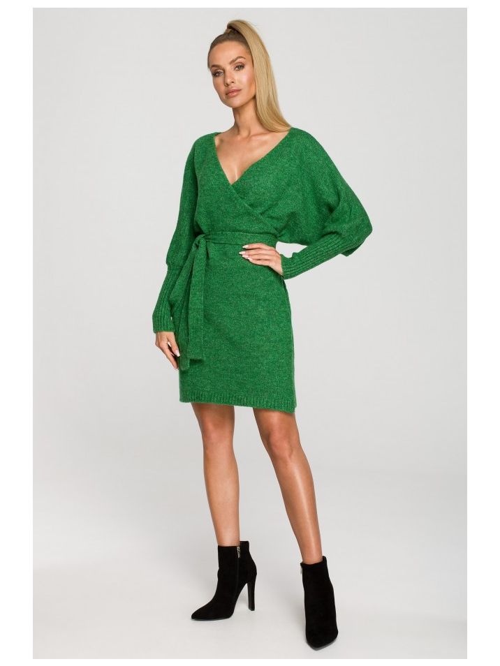 Made of Emotion Női pulóver ruha Athizophila M714 zöld