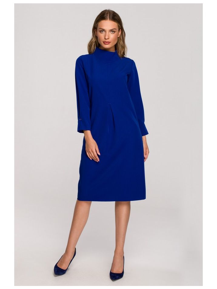 Stylove Női mini ruha Annangaine S318 búzavirág kék