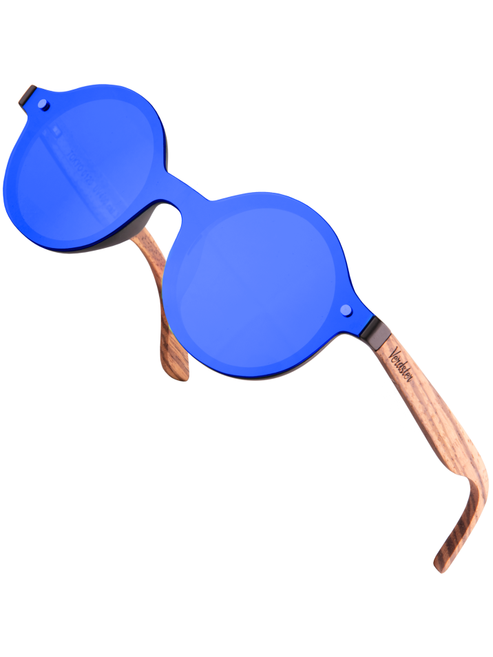 Verdster Sunglasses Tokyo Solid sötétkék lencsék kék