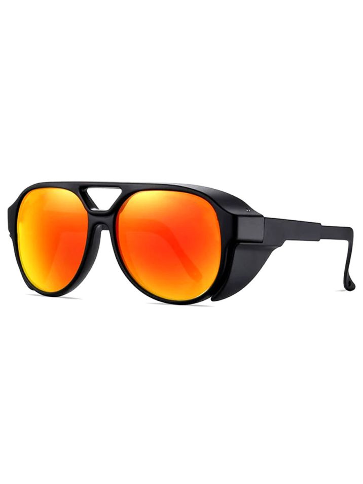 VeyRey steampunk polarizált napszemüveg Fearless narancssárga üveg