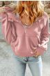 OMG Női cipzáras pulóver Culinde rózsaszín