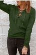 OMG Női pulóver kapucni nélkül Trust zöld